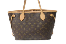 画像をギャラリービューアに読み込む, LOUIS VUITTON ルイヴィトン トートバッグ ネヴァーフルPM モノグラム M40155 ブラウン モノグラムキャンバス レザー ゴールド金具 美品 中古 4b003733
