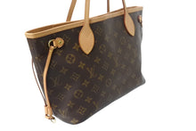 画像をギャラリービューアに読み込む, LOUIS VUITTON ルイヴィトン トートバッグ ネヴァーフルPM モノグラム M40155 ブラウン モノグラムキャンバス レザー ゴールド金具 美品 中古 4b003733