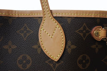 画像をギャラリービューアに読み込む, LOUIS VUITTON ルイヴィトン トートバッグ ネヴァーフルPM モノグラム M40155 ブラウン モノグラムキャンバス レザー ゴールド金具 美品 中古 4b003733