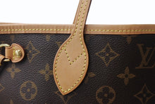 画像をギャラリービューアに読み込む, LOUIS VUITTON ルイヴィトン トートバッグ ネヴァーフルPM モノグラム M40155 ブラウン モノグラムキャンバス レザー ゴールド金具 美品 中古 4b003733