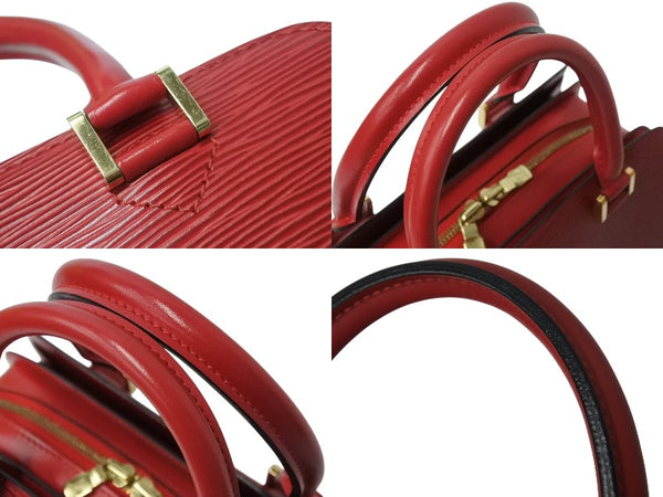LOUIS VUITTON ルイヴィトン ポンヌフ ハンドバッグ M52057 エピレザー カスティリアンレッド ゴールド金具 美品 中古 4b003734