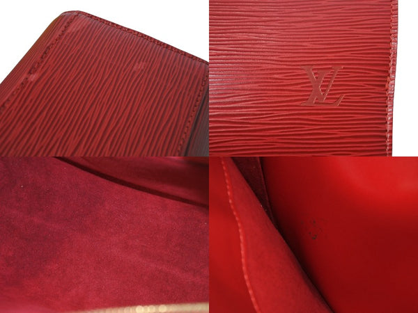 LOUIS VUITTON ルイヴィトン ポンヌフ ハンドバッグ M52057 エピレザー カスティリアンレッド ゴールド金具 美品 中古 4b003734