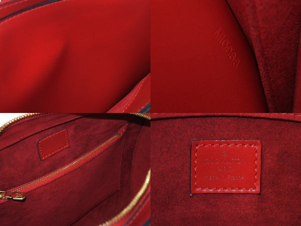 LOUIS VUITTON ルイヴィトン ポンヌフ ハンドバッグ M52057 エピレザー カスティリアンレッド ゴールド金具 美品 中古 4b003734