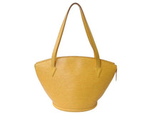 Load image into Gallery viewer, LOUIS VUITTON ルイヴィトン サンジャック ハンドバッグ M52269 エピ レザー イエロー ゴールド金具 美品 中古 4b003743