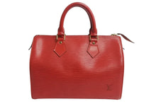 Load image into Gallery viewer, LOUIS VUITTON ルイヴィトン スピーディ25 ハンドバッグ ミニボストンバッグ エピレザー M43017 カスティリアンレッド 美品 中古 4b003745