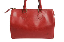 Load image into Gallery viewer, LOUIS VUITTON ルイヴィトン スピーディ25 ハンドバッグ ミニボストンバッグ エピレザー M43017 カスティリアンレッド 美品 中古 4b003745