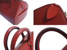 Load image into Gallery viewer, LOUIS VUITTON ルイヴィトン スピーディ25 ハンドバッグ ミニボストンバッグ エピレザー M43017 カスティリアンレッド 美品 中古 4b003745