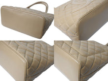 Load image into Gallery viewer, CHANEL シャネル 復刻トート 7番台 ハンドバッグ A01804 ココマーク キャビアスキン ベージュ ゴールド金具 美品 中古 4b003747