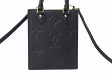 Load image into Gallery viewer, 極美品 LOUIS VUITTON ルイヴィトン ハンドバッグ プティット・サックプラ モノグラムアンプラント M81417 ブラック 中古 4b003748