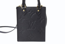 Load image into Gallery viewer, 極美品 LOUIS VUITTON ルイヴィトン ハンドバッグ プティット・サックプラ モノグラムアンプラント M81417 ブラック 中古 4b003748