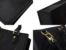 Load image into Gallery viewer, 極美品 LOUIS VUITTON ルイヴィトン ハンドバッグ プティット・サックプラ モノグラムアンプラント M81417 ブラック 中古 4b003748