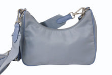 画像をギャラリービューアに読み込む, PRADA プラダ Re-Edition 2005 ショルダーバッグ 1BH204 2WAY Re-Nylon リナイロン ライトブルー トライアングルロゴ 美品 中古 4b003753