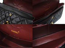 Load image into Gallery viewer, CHANEL シャネル マトラッセ23 Wフラップ Wチェーンショルダーバッグ 2番台 ラムスキン ココマーク ブラック 美品 中古 4b003754
