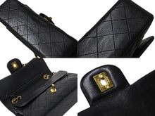 Load image into Gallery viewer, CHANEL シャネル マトラッセ23 Wフラップ Wチェーンショルダーバッグ 2番台 ラムスキン ココマーク ブラック 美品 中古 4b003754