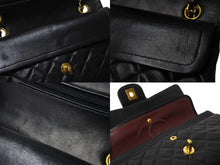 Load image into Gallery viewer, CHANEL シャネル マトラッセ23 Wフラップ Wチェーンショルダーバッグ 2番台 ラムスキン ココマーク ブラック 美品 中古 4b003754