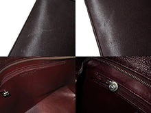 Load image into Gallery viewer, CHANEL シャネル 復刻トートバッグ ハンドバッグ 11番台 キャビアスキン ボルドー ココマーク ロゴ 鞄 シルバー金具 美品 中古 4b003755