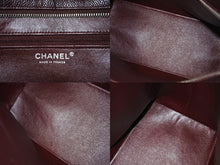 Load image into Gallery viewer, CHANEL シャネル 復刻トートバッグ ハンドバッグ 11番台 キャビアスキン ボルドー ココマーク ロゴ 鞄 シルバー金具 美品 中古 4b003755