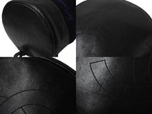 Load image into Gallery viewer, 極美品 CHANEL シャネル ドローストリングス ショルダーバッグ A57519 26番台 ココマーク ウール レザー ネイビー ブラック 巾着型 中古 4b003756