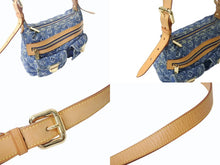 画像をギャラリービューアに読み込む, LOUIS VUITTON ルイヴィトン モノグラムデニム バギーPM ショルダーバッグ ワンショルダー M95049 インディゴブルー 美品 中古 4b003757