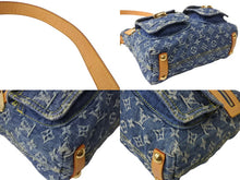 画像をギャラリービューアに読み込む, LOUIS VUITTON ルイヴィトン モノグラムデニム バギーPM ショルダーバッグ ワンショルダー M95049 インディゴブルー 美品 中古 4b003757