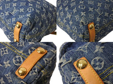 画像をギャラリービューアに読み込む, LOUIS VUITTON ルイヴィトン モノグラムデニム バギーPM ショルダーバッグ ワンショルダー M95049 インディゴブルー 美品 中古 4b003757