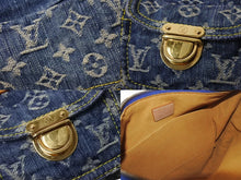 画像をギャラリービューアに読み込む, LOUIS VUITTON ルイヴィトン モノグラムデニム バギーPM ショルダーバッグ ワンショルダー M95049 インディゴブルー 美品 中古 4b003757