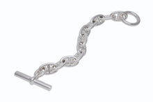 Load image into Gallery viewer, 新品同様 HERMES エルメス シェーヌダンクルTGMブレスレット 11コマ 25AG006370 シルバー925 105.4g 中古 4b003759