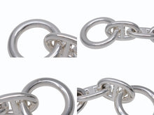Load image into Gallery viewer, 新品同様 HERMES エルメス シェーヌダンクルTGMブレスレット 11コマ 25AG006370 シルバー925 105.4g 中古 4b003759