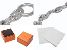 Load image into Gallery viewer, 新品同様 HERMES エルメス シェーヌダンクルTGMブレスレット 11コマ 25AG006370 シルバー925 105.4g 中古 4b003759