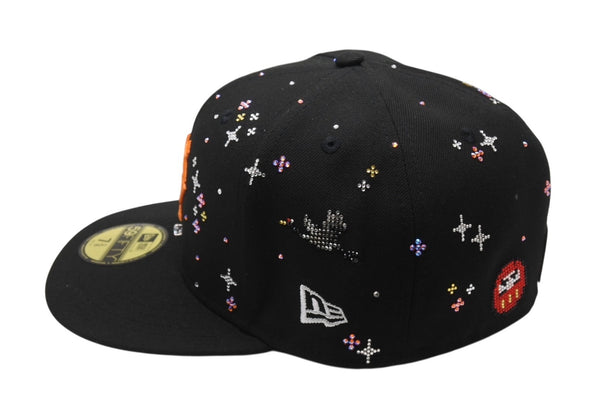 新品未使用 Couture クチュール Icon Tokyo Giants ジュエルキャップ 1ct ラボグロウンダイヤモンド スワロフスキー ブラック 中古 4b003770