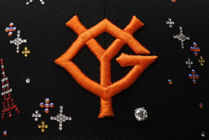 新品未使用 Couture クチュール Icon Tokyo Giants ジュエルキャップ 1ct ラボグロウンダイヤモンド スワロフスキー ブラック 中古 4b003770