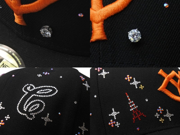 新品未使用 Couture クチュール Icon Tokyo Giants ジュエルキャップ 1ct ラボグロウンダイヤモンド スワロフスキー ブラック 中古 4b003770