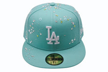 Load image into Gallery viewer, 新品未使用 Couture クチュール SUMMER DROP 1 FANCY Los Angeles Dodgers ジュエルキャップ スワロフスキー ミント サイズ7 3/8 中古 4b003766