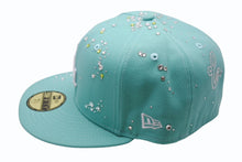 Load image into Gallery viewer, 新品未使用 Couture クチュール SUMMER DROP 1 FANCY Los Angeles Dodgers ジュエルキャップ スワロフスキー ミント サイズ7 3/8 中古 4b003766