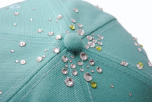 Load image into Gallery viewer, 新品未使用 Couture クチュール SUMMER DROP 1 FANCY Los Angeles Dodgers ジュエルキャップ スワロフスキー ミント サイズ7 3/8 中古 4b003766