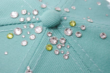 Load image into Gallery viewer, 新品未使用 Couture クチュール SUMMER DROP 1 FANCY Los Angeles Dodgers ジュエルキャップ スワロフスキー ミント サイズ7 3/8 中古 4b003766
