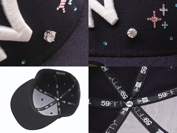 新品未使用 Couture クチュール Casanova Icon Exclusive ジュエルキャップ 1ct ラボグロウンダイヤモンド スワロフスキー ネイビー 中古 4b003769