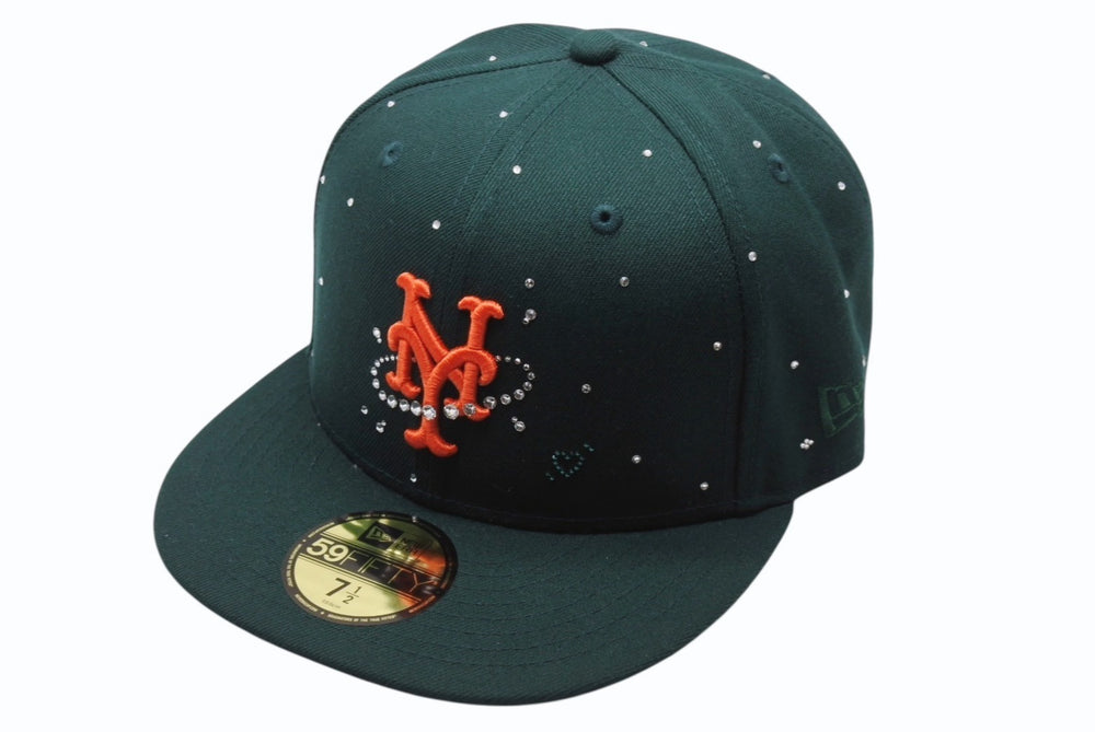 New and unused Couture Signature2 Mets Jewel Cap IC Swarovski Green Size 7 1/2 Used 4b003772