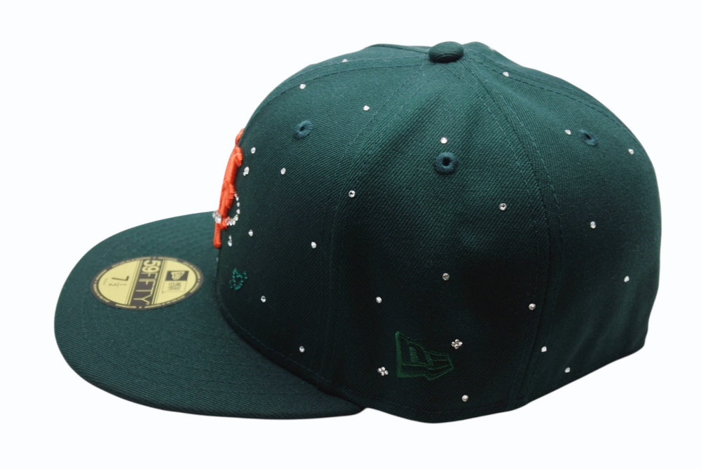 New and unused Couture Signature2 Mets Jewel Cap IC Swarovski Green Size 7 1/2 Used 4b003772