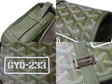 画像をギャラリービューアに読み込む, 極美品 GOYARD ゴヤール ベルヴェデーレ PM バッグ ショルダーバッグ 限定カラー カーキ PVCコーティングキャンバス レザー 中古 4b003776