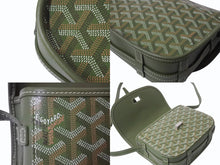 画像をギャラリービューアに読み込む, 極美品 GOYARD ゴヤール ベルヴェデーレ PM バッグ ショルダーバッグ 限定カラー カーキ PVCコーティングキャンバス レザー 中古 4b003776