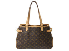 画像をギャラリービューアに読み込む, LOUIS VUITTON ルイヴィトン バティニョール オリゾンタル トートバッグ M51154 モノグラム PVC レザー ブラウン 美品 中古 4b003779