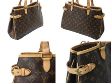 画像をギャラリービューアに読み込む, LOUIS VUITTON ルイヴィトン バティニョール オリゾンタル トートバッグ M51154 モノグラム PVC レザー ブラウン 美品 中古 4b003779