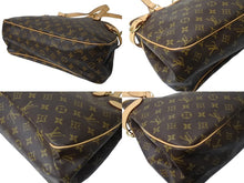 画像をギャラリービューアに読み込む, LOUIS VUITTON ルイヴィトン バティニョール オリゾンタル トートバッグ M51154 モノグラム PVC レザー ブラウン 美品 中古 4b003779