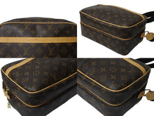 画像をギャラリービューアに読み込む, LOUIS VUITTON ルイヴィトン リポーターPM ショルダーバッグ M45254 PVC ヌメ革 ブラウン ゴールド金具 美品 中古 4b003780