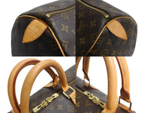 画像をギャラリービューアに読み込む, LOUIS VUITTON ルイヴィトン キーポル55 ボストンバッグ M41424 モノグラム PVC レザー ブラウン 美品 中古 4b003781