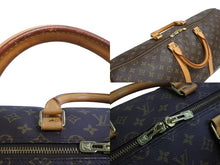 画像をギャラリービューアに読み込む, LOUIS VUITTON ルイヴィトン キーポル55 ボストンバッグ M41424 モノグラム PVC レザー ブラウン 美品 中古 4b003781