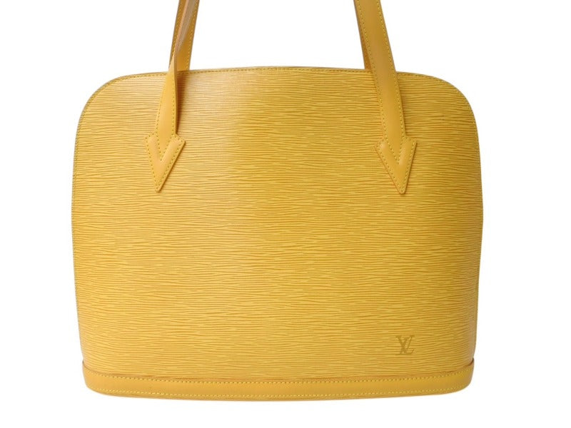 LOUIS VUITTON Rusac Tote Bag Shoulder Bag Epi Leather M52289 Gold Hardware Good Condition Used 4b003784