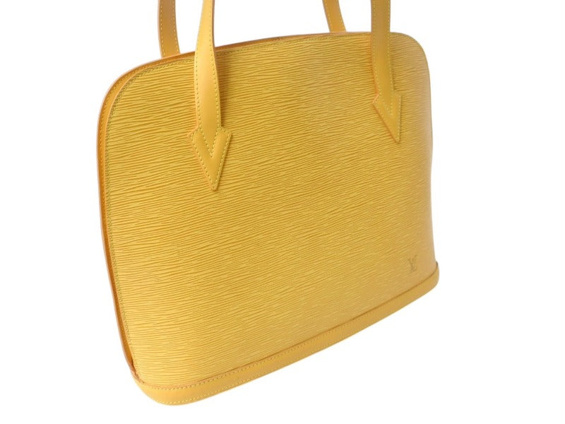 LOUIS VUITTON Rusac Tote Bag Shoulder Bag Epi Leather M52289 Gold Hardware Good Condition Used 4b003784