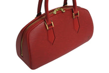Load image into Gallery viewer, 極美品 LOUIS VUITTON ルイヴィトン ジャスミン M52087 ハンドバッグ レッド ゴールド金具 エピレザー 中古 4b003787